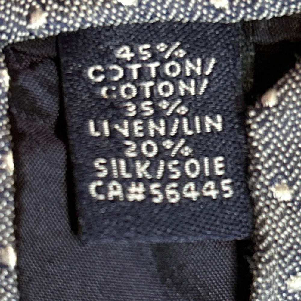 Men's Assorted Lot of J. Crew Neckties 4 Handmade Cotton Linen 1 Silk‎